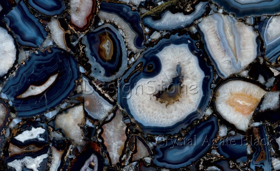 Crystal Agate Black